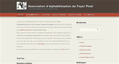 Desktop Screenshot of foyerpinel.org