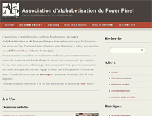 Tablet Screenshot of foyerpinel.org